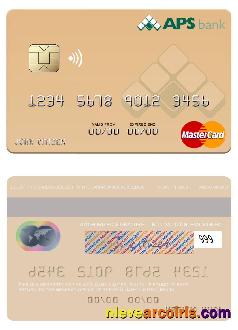 Malta APS Bank Limited mastercard
